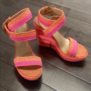 STUART WEITZMAN DESIGNER WEDGE SANDAL 7.5 HOT 🔥